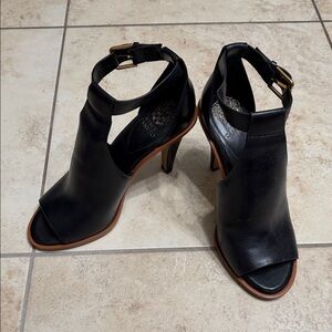 Vince Camuto - Black and Brown Heeled Sandals